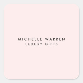 Adesivo Quadrado Basta Elegante, Boca Rosa, Salão, Stylist