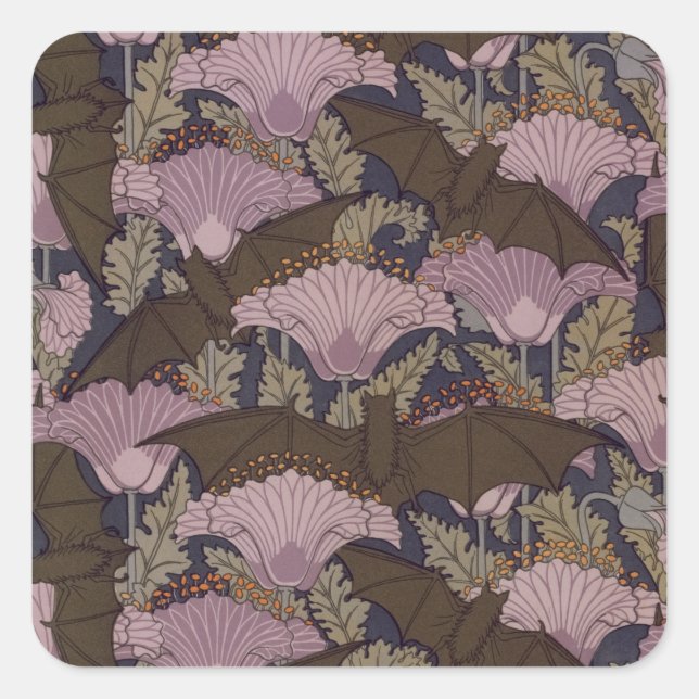 Adesivo Quadrado Bat vitoriano (Frente)