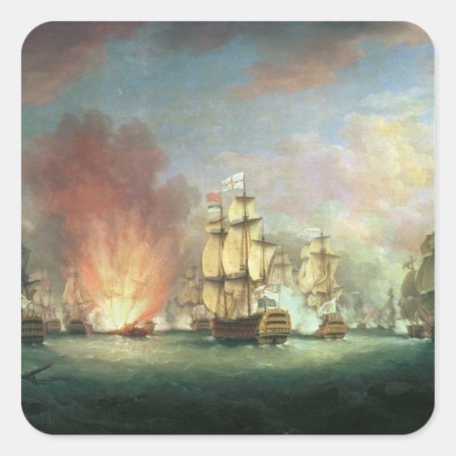 Adesivo Quadrado Batalha ao Luar: A Batalha de Cabo Rua (Frente)