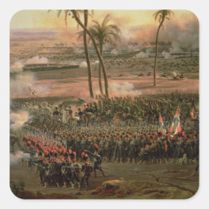 Adesivo Quadrado Batalha das Pirâmides, 21 de julho de 1798, 1806
