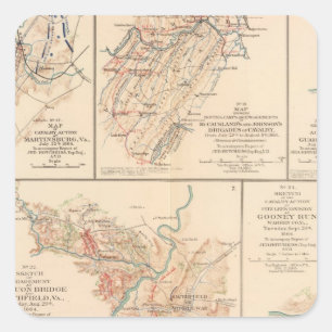 Adesivo Quadrado Batalha do bosque do Belle