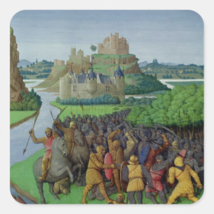 Adesivo Quadrado Batalha entre o Maccabees e o Bacchides