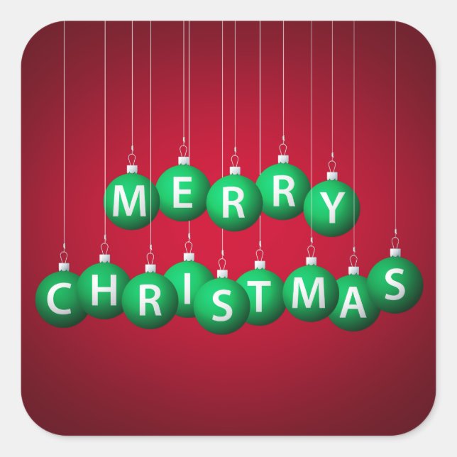 Adesivo Quadrado Bateria de Natal (Frente)