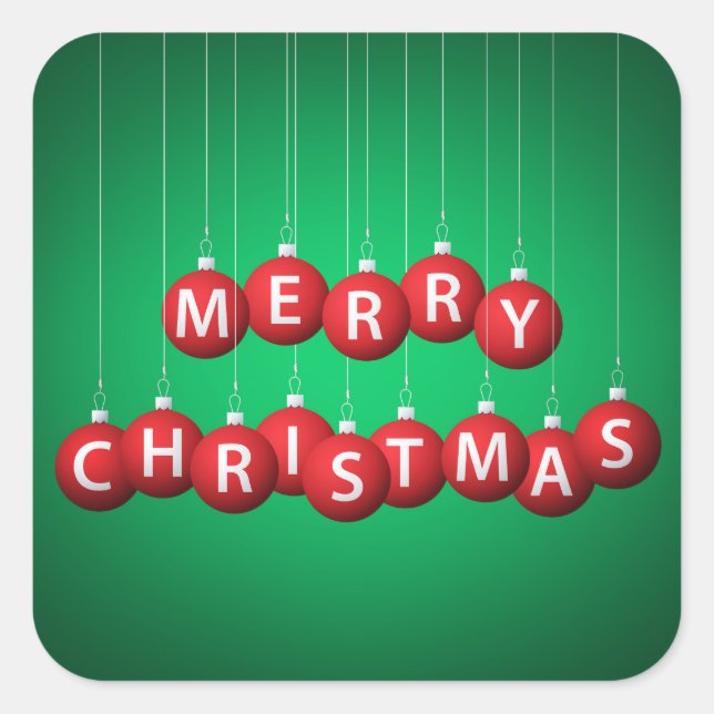 Adesivo Quadrado Bateria de Natal (Frente)