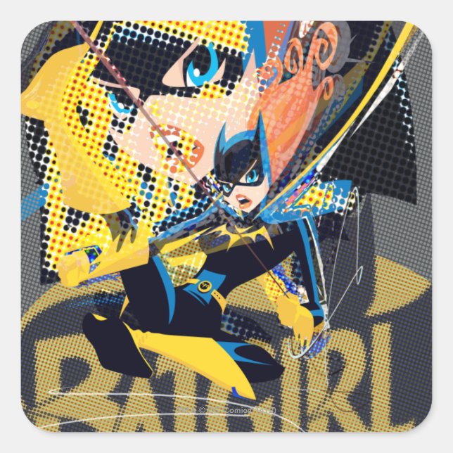 Adesivo Quadrado Batgirl Swing Kick (Frente)