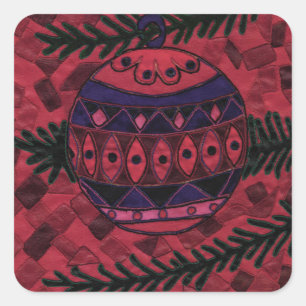 Adesivo Quadrado Bauble
