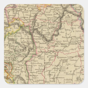 Adesivo Quadrado Baviera, W? rttemberg e Baden GR