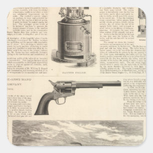 Adesivo Quadrado Baxter Vapor Motor Empresa