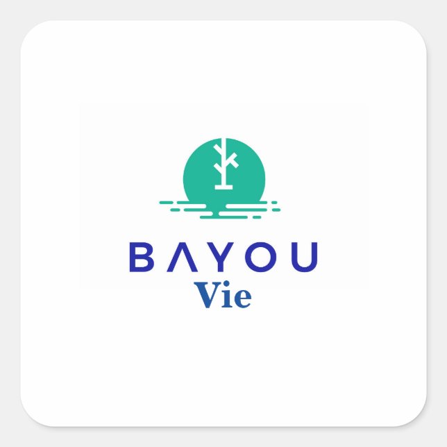 Adesivo Quadrado Bayou Vie Stickers (Frente)