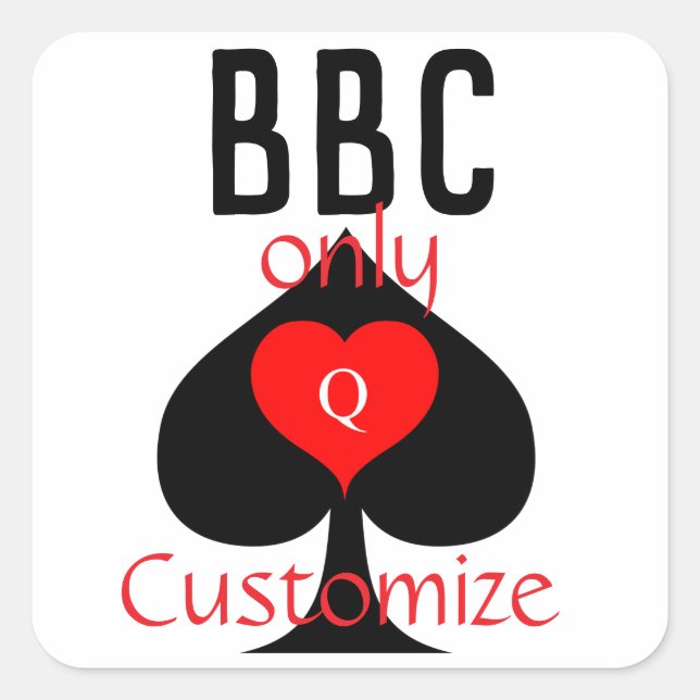 Adesivo Quadrado BBC Apenas Sinal de Espada Lâmina Thunder_Cove (Frente)