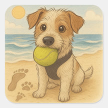 Beach Sticker Peggy, Jack Russell