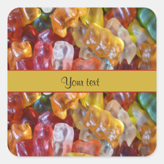 Adesivo Quadrado Bears doce Gummi