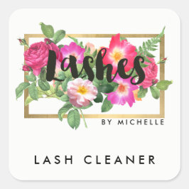 Adesivo Quadrado Beauals Florals Lash Extensions White Lash Cleaner