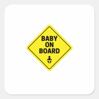 Adesivo Quadrado Bebê no conselho