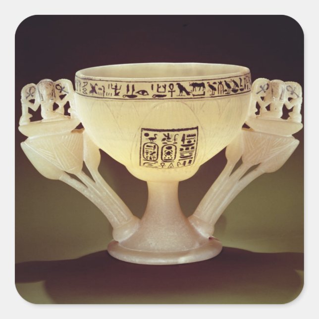 Adesivo Quadrado Bebendo sob a forma de meio-aberto (Frente)