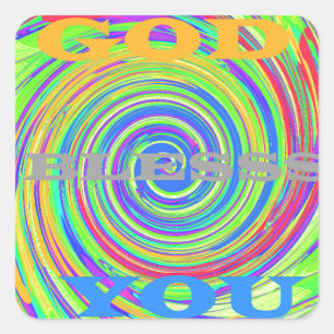 Adesivo Quadrado Bebês Crianças Deus abençoe Você...