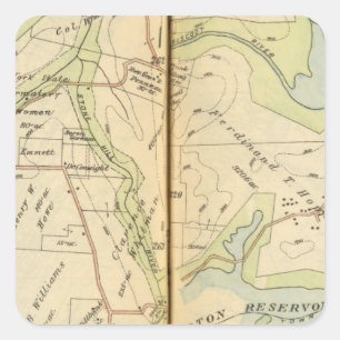 Adesivo Quadrado Bedford, New York 3