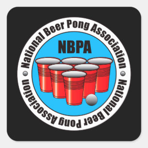 Adesivo Quadrado Beer Pong