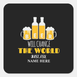Adesivo Quadrado Beer Sticker