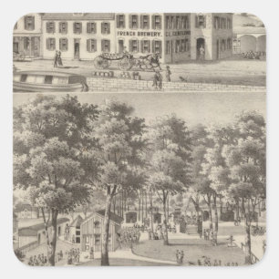 Adesivo Quadrado Beergarden e cervejaria de CL Centlivre