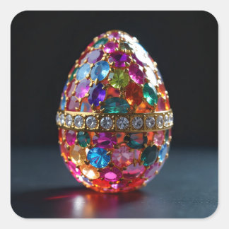 Adesivo Quadrado Bejeweled Easter Egg