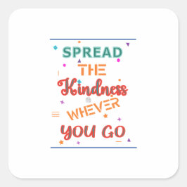 Adesivo Quadrado Bela citação Design