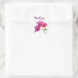 Adesivo Quadrado Bela Kagoj Phool Flor de Papel Botânica Flora