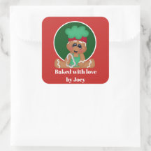 Belas crianças cozinhadas gengibre adiciona nome a