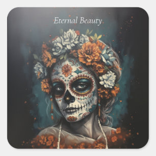 Adesivo Quadrado Beleza Eterna, personalizado
