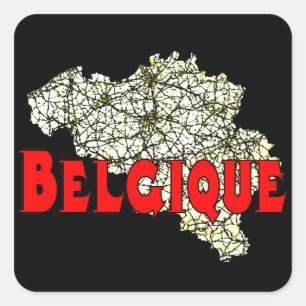 Adesivo Quadrado Bélgica