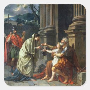 Adesivo Quadrado Belisarius que implora pela esmola, 1781