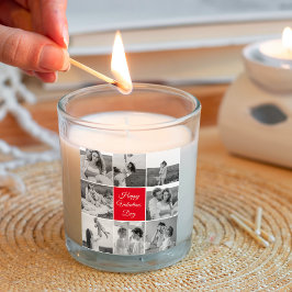 Adesivo Quadrado Belo Casal Collage Foto e Feliz Dia dos Namorados