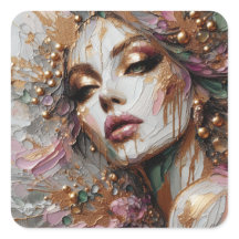 Belo Dia de Sonho Abstrato Impressionista Sticker