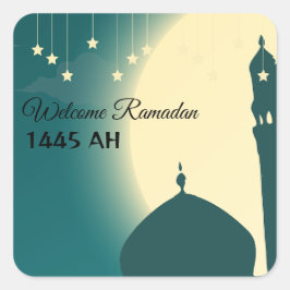 Adesivo Quadrado Bem-vindo Ramadan