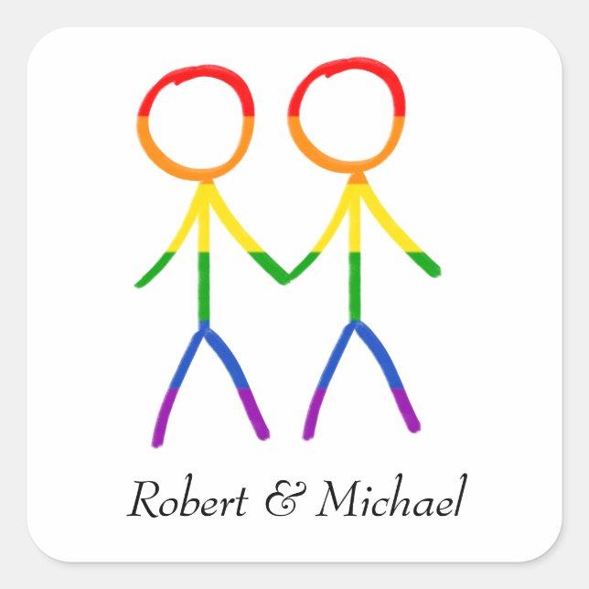 Adesivo Quadrado Bem-vindos calorosos (Frente)