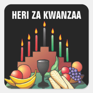 Adesivo Quadrado Bênção de Kwanzaa