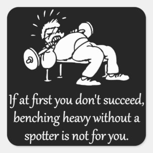 Adesivo Quadrado Bench Press Não É Para Você, Motivação De Gym Engr