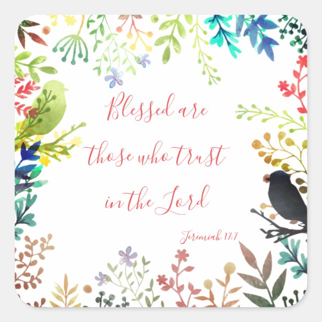 Adesivo Quadrado Bendito (Frente)