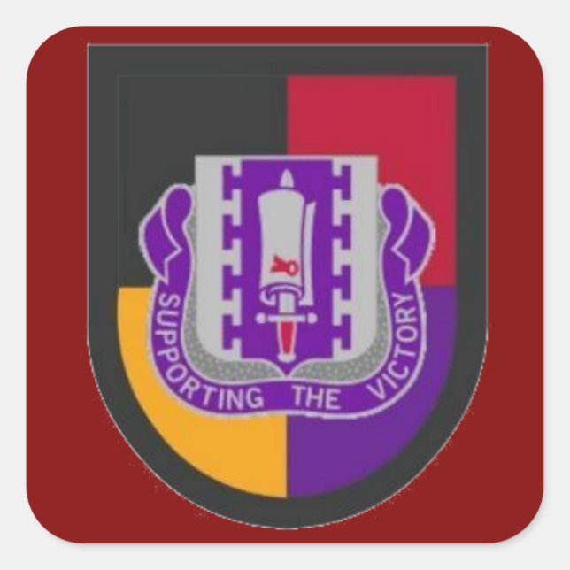 Adesivo Quadrado Beret flash & DUI 478º Bn Stickers (Frente)