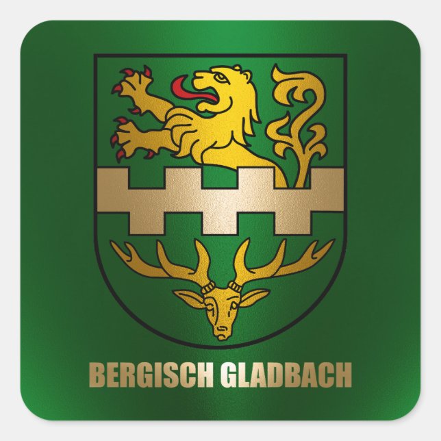 Adesivo Quadrado Bergisch Gladbach (Frente)