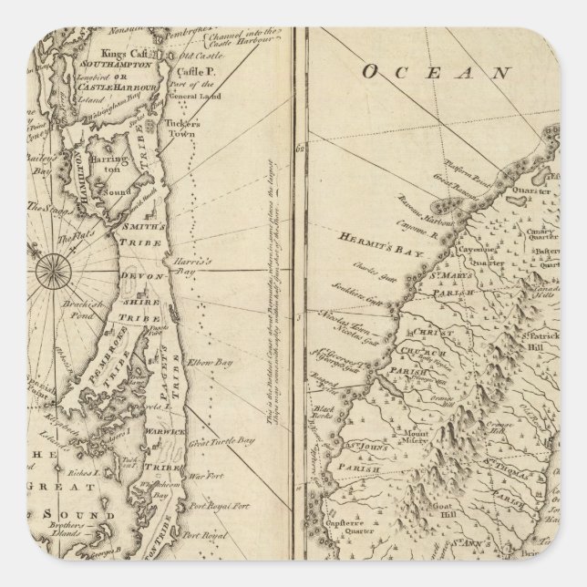 Adesivo Quadrado Bermudas (Frente)