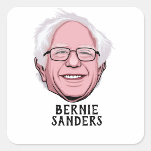 ADESIVO QUADRADO BERNIE SANDERS PERSONALIZADO