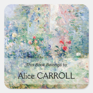 Adesivo Quadrado Berthe Morisot - O Jardim em Bougival