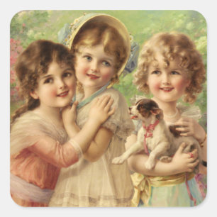 Adesivo Quadrado Best of Friends de Émile Vernon