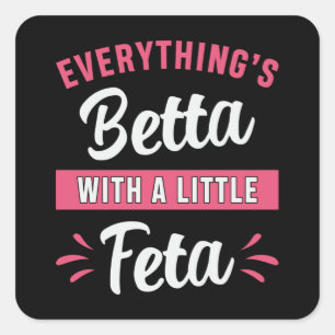 Adesivo Quadrado Betta Fish Betta Com Um Pouco De Peixes De Luta