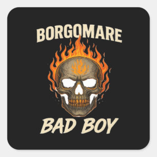 Adesivo Quadrado Bgm Bad - Skeleton Hands Heart