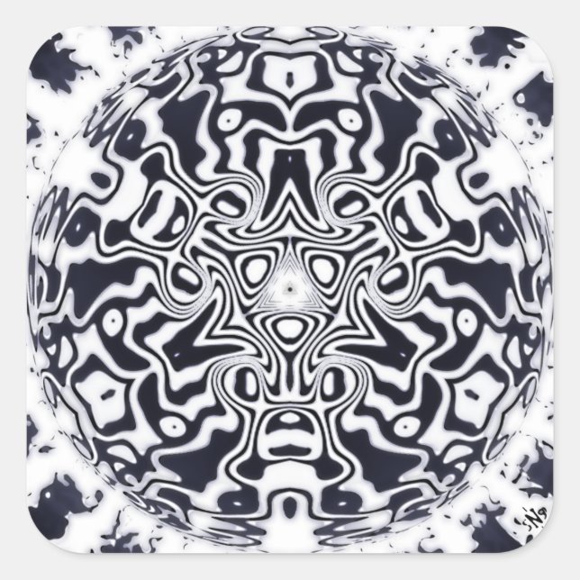 Adesivo Quadrado BHB (Black Hole Birth) (Frente)