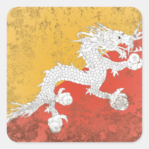Adesivo Quadrado Bhutan