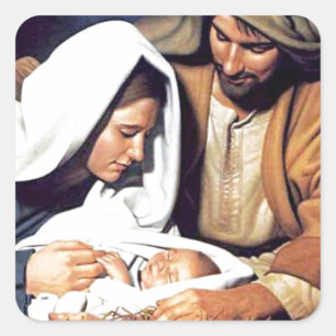 Adesivo Quadrado bíblia fé Jesus Cristo oração inspiradora
