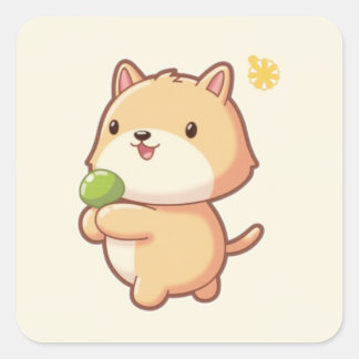 Adesivo Quadrado Bichinho